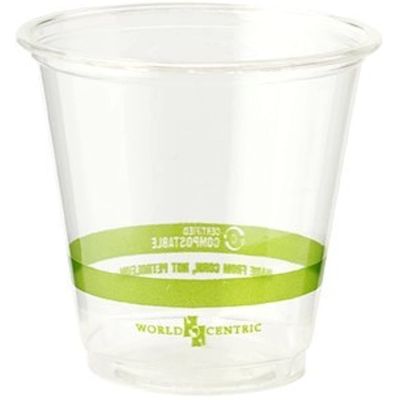 PLA バイオコンストースト可能な透明カップ 蓋付き 16オンス 飲めるミルクティーカップ
