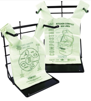 オーダーメイド 生物分解可能な買い物袋 Tシャツ 小さな堆肥袋