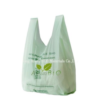 OEM 生物分解性ショッピングバッグ PBAT PLA コーンスターチ EN13432 規格