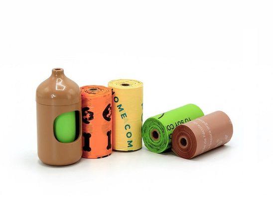 工場 オーダーメイド ロゴ 100% 生物分解性 玉米粉末 堆肥性 プラスチック 犬糞袋 ペット用
