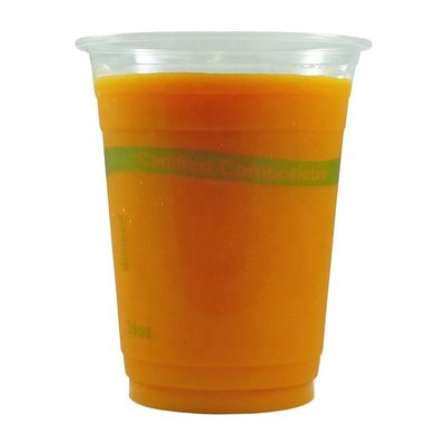 ソーダコーヒー茶のための透明なコンポスト可能な生物分解可能なPLAカップ