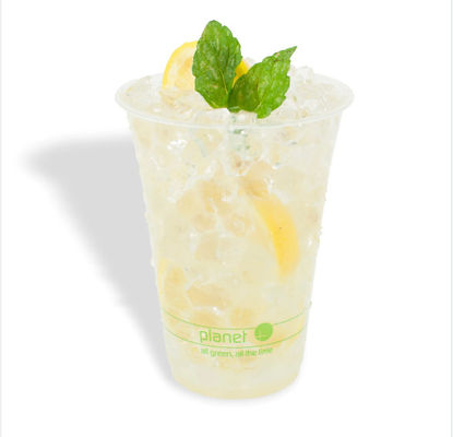コーンステーキ カフェ 生物分解性 PLA カップ 透明性 700ml 環境に優しい