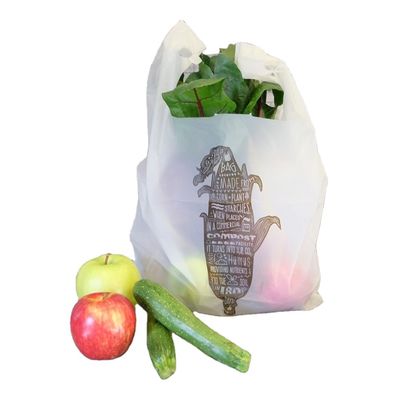 小売梱包 PBAT PLA 食料品袋 コンポスタブル透明プラスチック袋